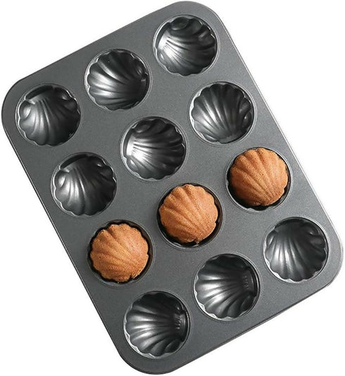 Cookie Mould Carbon Steel Shell Baking with 12-Cavity