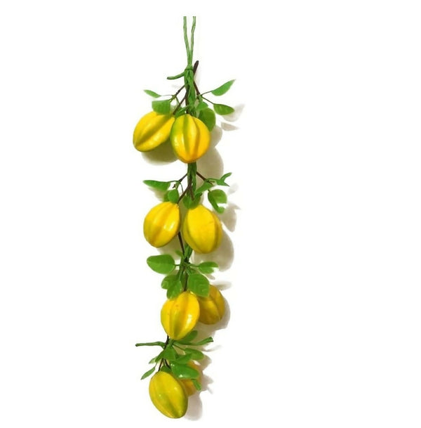 Carambola Garland Realistic Fake Fruit Hanging
