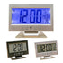 Sound Sensor Light Up LCD Digital Table Alarm Clock Calendar Temperature Display