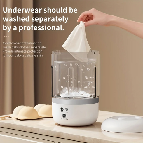 Portable mini Automatic Washing Machine for Outdoor Camping Use