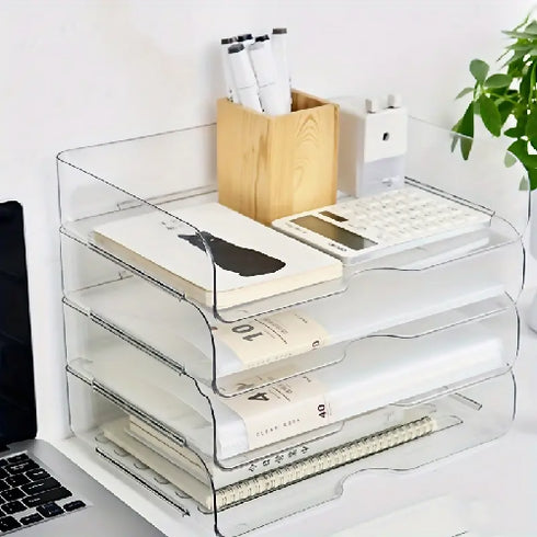 Rectangular Desktop Holder Document File Organizer