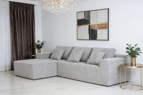 Modern Luxury Sofa with Fully Compressed Memory Foam Minimalist Design
