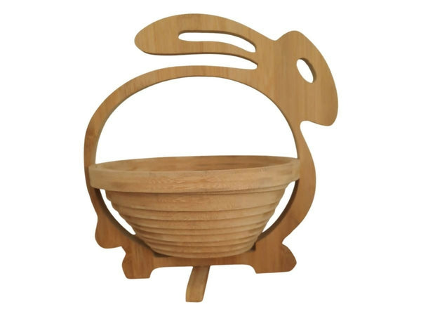 Bamboo Rabbit Fruit Serving Basket