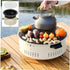 Portable Barbecue Charcoal Braai Stand for Indoor & Outdoor Cooking