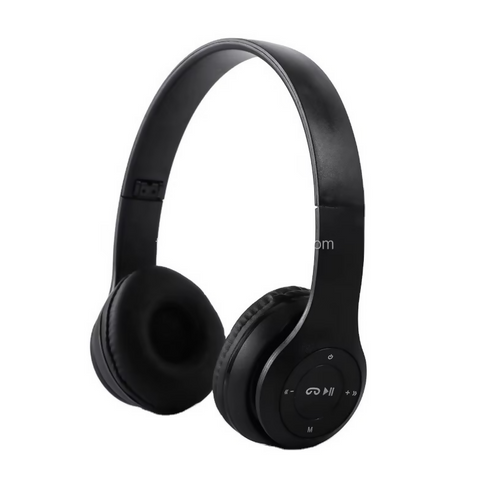 P47 Wireless Headset with TF Card FM Radio Cheap Folding Over Ear Headphones