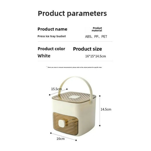 Double Layer Large Capacity Easy to Demold Ice Cube Mold