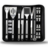 20 Piece Stainless Steel Outdoor Braai Set with Carry Case