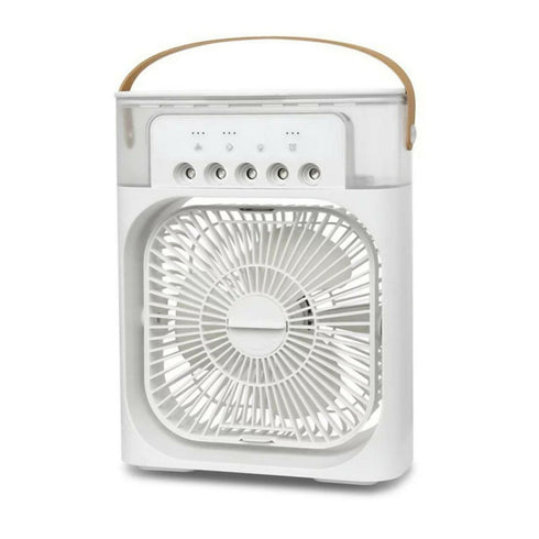 Desktop Electric Fan Portable Air Conditioner Household Small Air Cooler - White