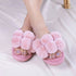 Women Fluffy Plush Faux Fur Indoor Ladies Slippers