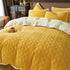 5 Piece Set - Bedding Thicken Lamb Cashmere Blanket - Double/Queen