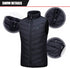 Unisex Winter Windproof Lightweight Electric Thermal Body Warmer.