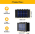 4 Pack Solar Wall Lights Outdoor, 10 LED Solar Fence Light Waterproof Outdoor Up and Down Garden Fence Lighting for Yard Garage Porch Deck Pathway Decoration