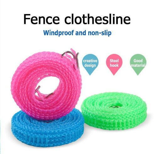 Laundry Camping Anti-Slip Clothesline Outdoor Windproof 5m - pack of 1