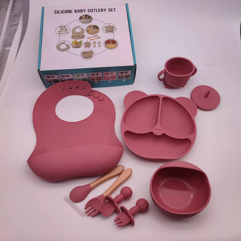 Silicone baby cutlery set