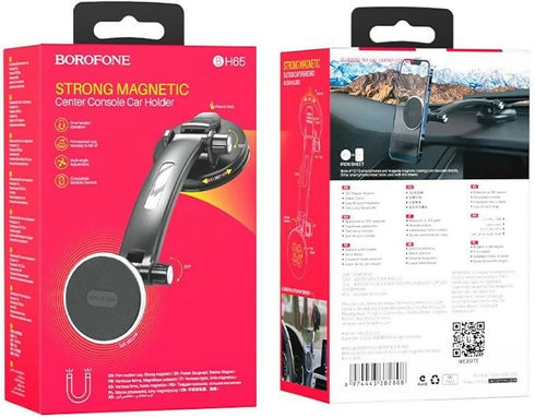 BH65 Dual-Hub Magnetic Car Mount for Center Console