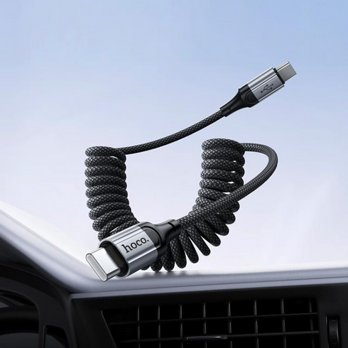 Fast Charging Type-C to Type-C Spring Braided