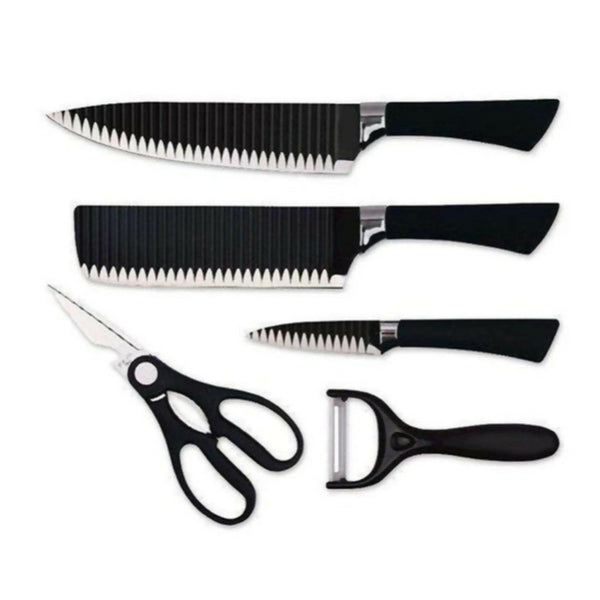 5-Piece Stainless Steel Non-stick Coating Knife Set with Gift Box