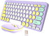 Retro 2.4GHz Wireless Keyboard and Mouse Combo Set.