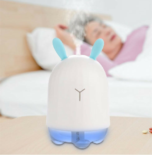 Air Humidifier Cute Rabbit USB Aroma Diffuser - White