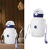 Insulation Mug, Stainless Steel Vacuum Cup Bottle Iced Coffee Cup With Lid And Straw For Kids Violence 500ML (White)