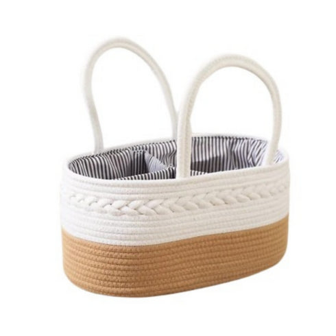 Cotton Rope Diaper Caddy Storage Basket
