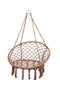 Handmade Rope Knitted Macrame Hanging Swing Chair - Brown