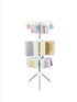 Foldable stand with pedestal, tripod for drying clothes, steel laundry hanger