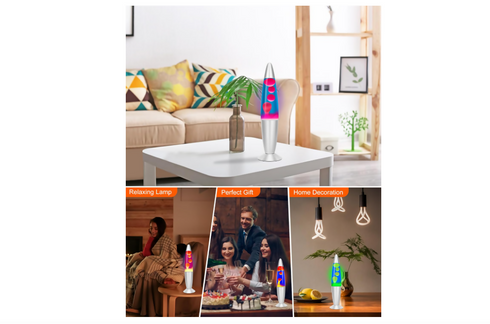 Dalavalampa 16-inch Liquid Motion Lamp for Kids, Adults and Teens Gifts, Green Liquid Blue Wax, Magma Lamp Night Lights for Home Decor Bedroom Office Living Room