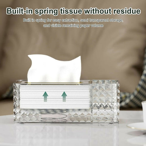 Tissue Box Napkin Holder - transparent