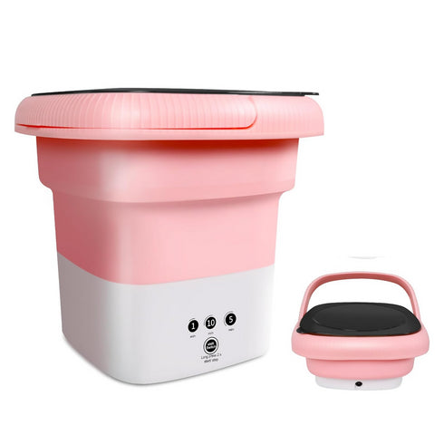 6L Foldable Washing Machine- Pink