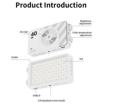 40W Pocket LED Fill Light Designed for creators, filmmakers, photographers