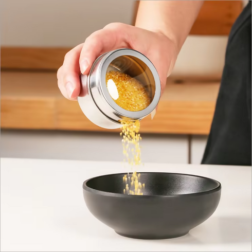Magnetic spice rack