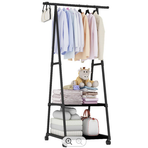 Triangle Clothes Rack -Moveable - Black