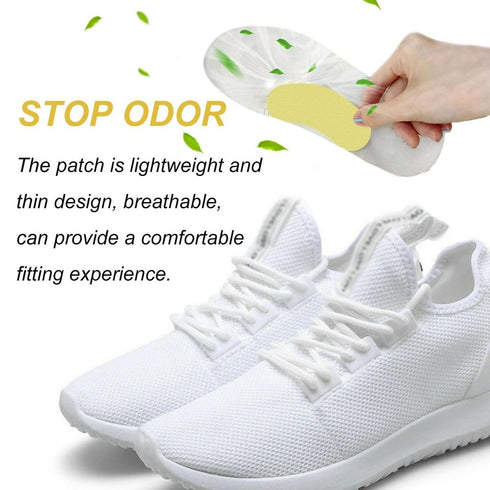 Shoe Deodorant Patch 10-Pcs Effective Odor Elimination Sweat Absorption