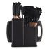 Silicone Kitchen Utensil Set, 19-Piece -Black