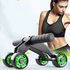 PVC Muscle Training Home Core Equipment Round Custom Gym Fitness Foldable Four Abdominal Ab Roller Wheel