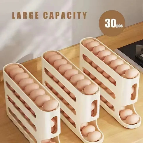 4 Tiers Fridge Egg Rack for Refrigerator