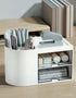 Multi-Compartment Compact Two-Drawer Desk Organizer