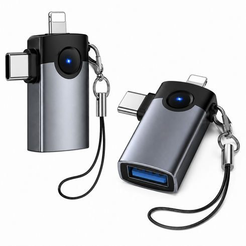 Type-C USB 2-in-1 adapter
