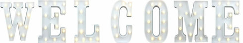 LED Letter Lights - WELCOME