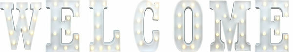 LED Letter Lights - WELCOME