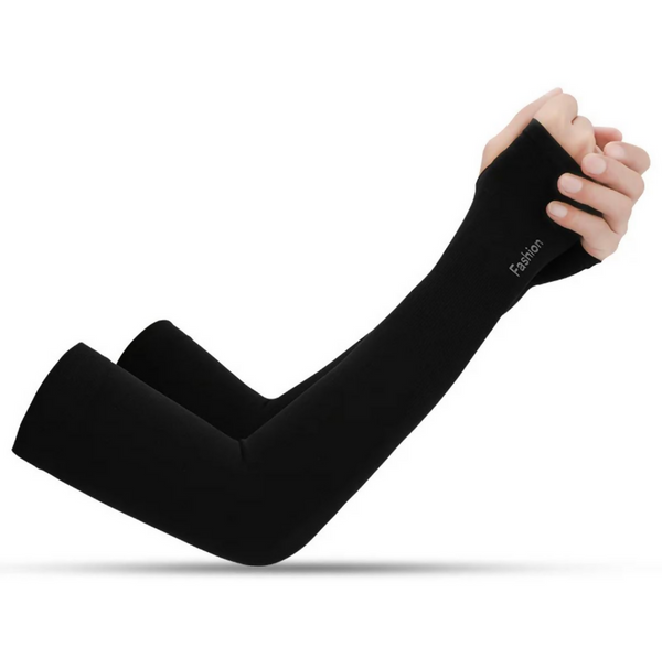 UV Protection Arm Sleeves For Outdoor Sporting Activities (Unisex) - Black