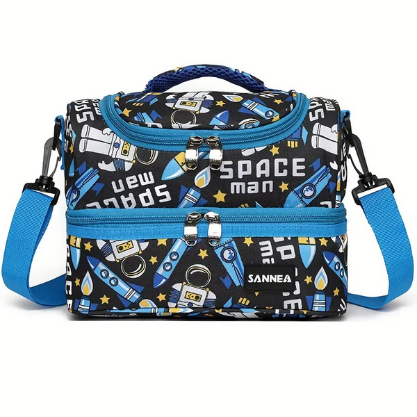 Double Decker Cooler Insulated Lunch Bag