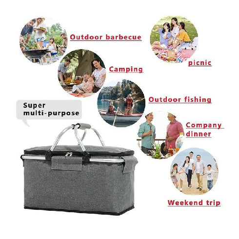 Shopping Basket Foldable with Cooling Function