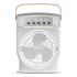Portable Rechargeable Air Conditioner Fan, Mini Evaporative Air Cooler - White