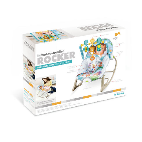 Multifunction Vibrate Baby Rocking Chair with Hanging Toys