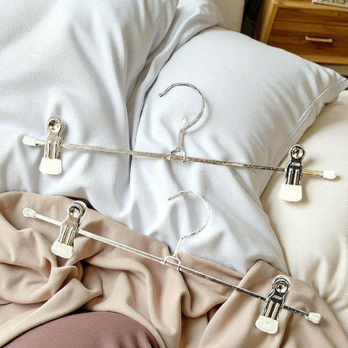 Metal Pants Hangers with Clips - 15 Piece set (30cm)