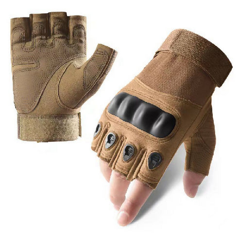 Outdoor Riding Sports Half Finger Hiking Hunting and Camping Accessories Nylon Tactical Gloves.