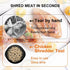 Chicken Shredder-Large Chicken Breast Shredder Tool Twist with Brush