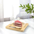 Transparent Glass Butter Storage Dish With Spread Knife